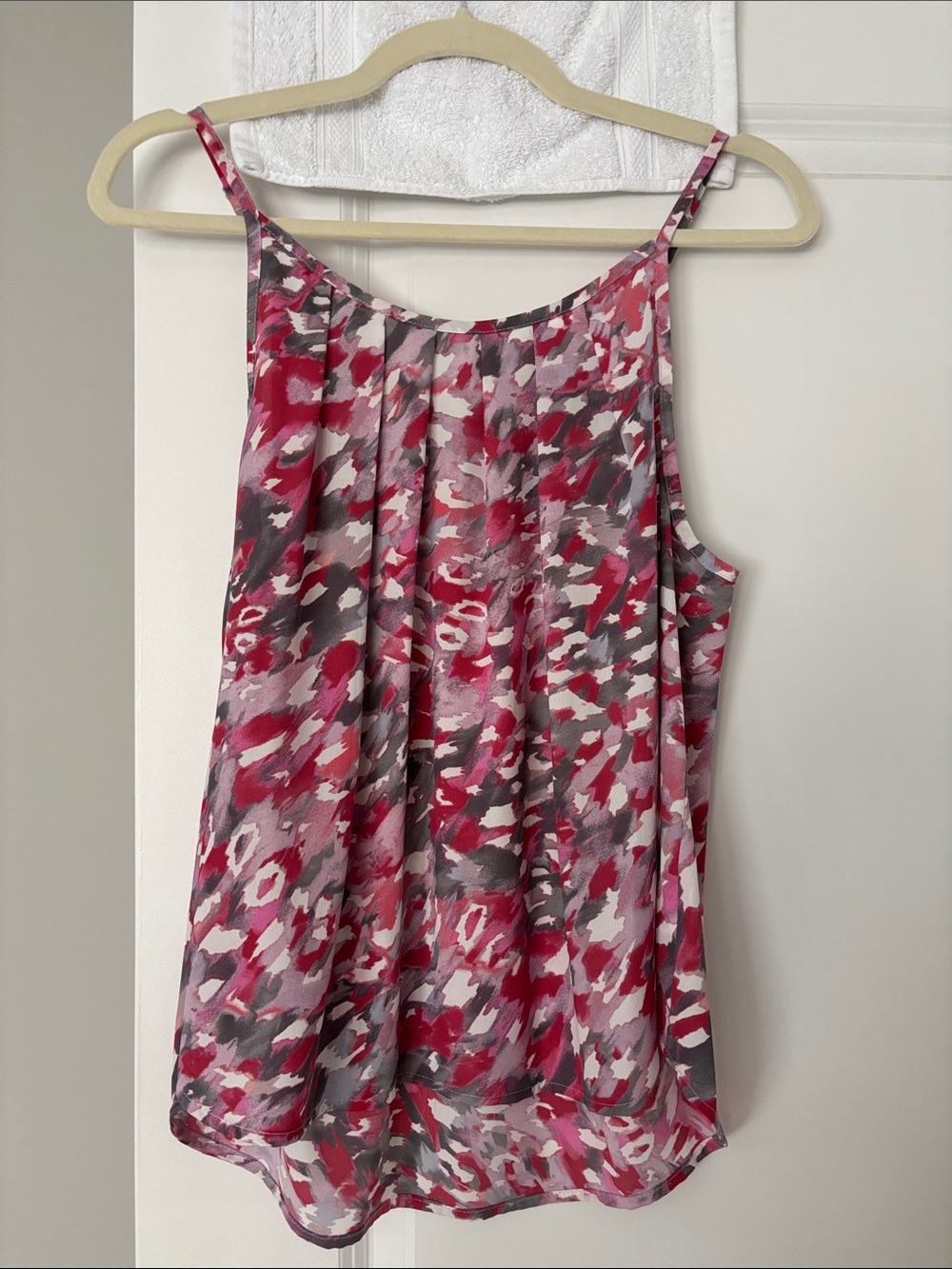 Allison Joy Pink Multi Abstract-Spotted Camisole